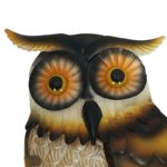 Figurine animale hibou en métal, art suspendu pour le Jardin – Image 2
