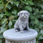 Figurine animale de Carlin en résine, décoration de jardin, 15 cm – Image 5