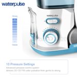 Waterpulse V300, Irrigation orale 800ml, soins dentaire, 10 niveaux de pression réglable – Image 3