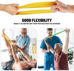 Lot de 5 bandes de résistance élastiques en caoutchouc, différents niveaux d'étirement – Image 4