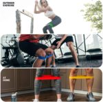 Lot de 5 bandes de résistance élastiques en caoutchouc, différents niveaux d'étirement – Image 2