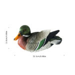 Statue de canard Mandarin, sculptures d'animaux artificiels, 22 cm – Image 12