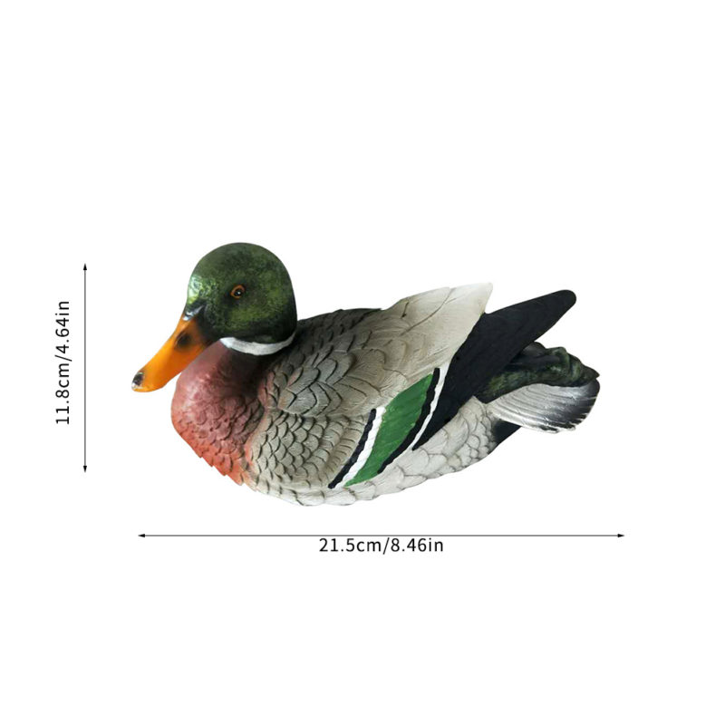H61ae868b4c254989b061a82937b4f4ca6 Statue de canard Mandarin, sculptures d'animaux artificiels, 22 cm – Image 12