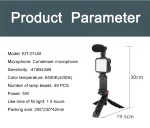 Kit de tournage vidéo professionnel Vlogging, avec Mini trépied, Bluetooth, contrôle Selfie, pour caméra SLR, enregistrement sur Smartphone – Image 14