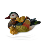 Statue de canard Mandarin, sculptures d'animaux artificiels, 22 cm – Image 9