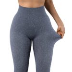 Legging sans couture, taille haute, Push Up