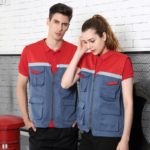 Gilet de travail utilitaire avec bandes réfléchissantes – Image 4