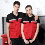 Gilet de travail utilitaire avec bandes réfléchissantes – Image 3