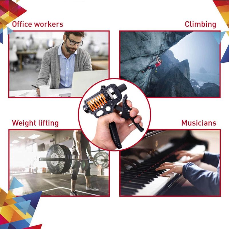 Appareil de renforcement des poignées, résistance réglable, 25 à 50kg – Image 3
