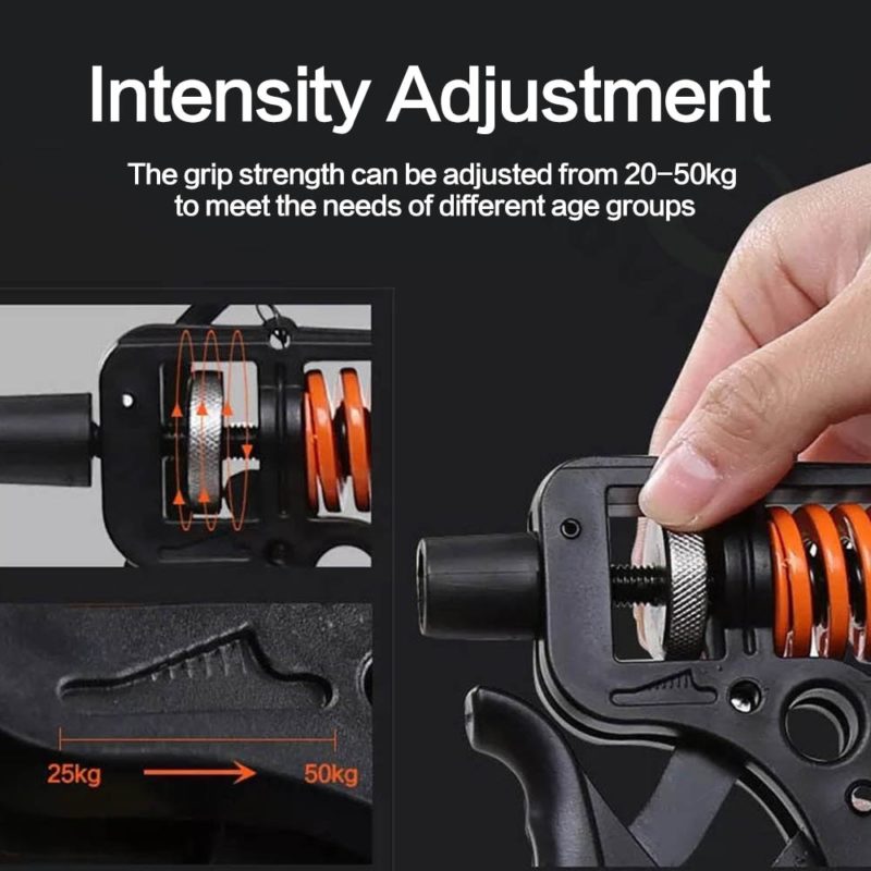 Appareil de renforcement des poignées, résistance réglable, 25 à 50kg – Image 4