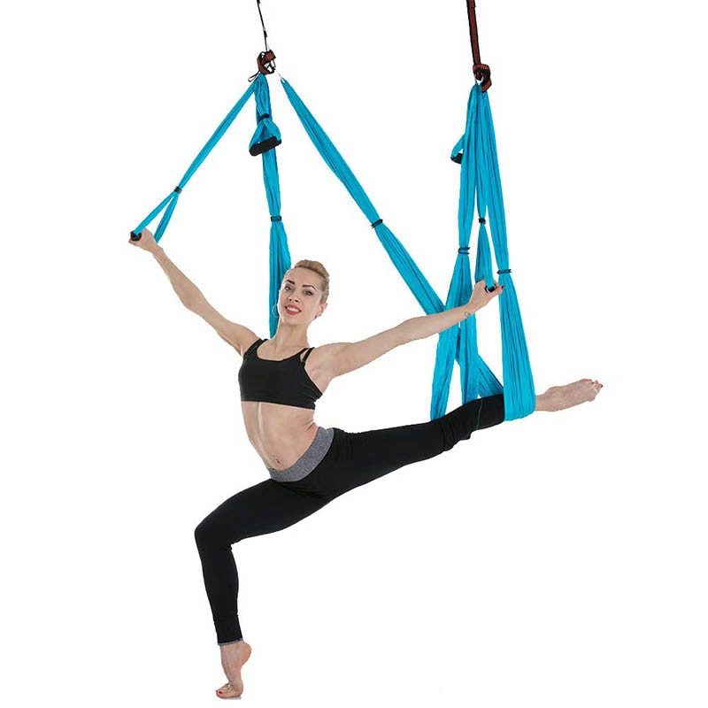Hamac de Yoga, trapèze antigravité, très solide et confortable pour exercices, Pilates