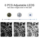 Endoscope industriel avec caméra portative, écran HD 4.3 pouces, pour l'inspection – Image 3