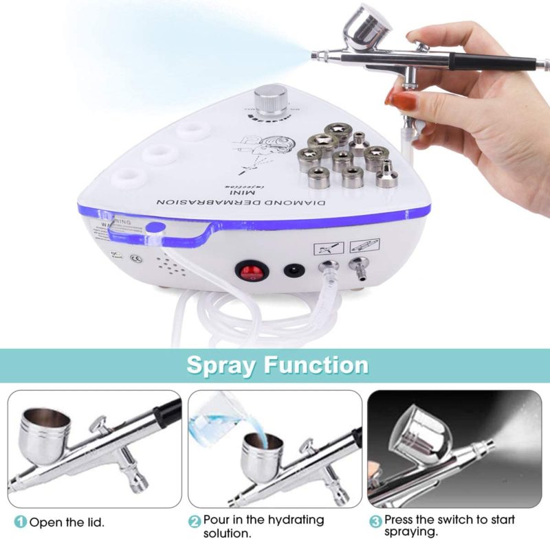 Equipement de dermabrasion à pointe de diamant, exfoliation, aspiration sous vide, spray d'eau, rajeunissement de la peau – Image 5