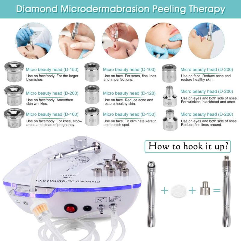 Equipement de dermabrasion à pointe de diamant, exfoliation, aspiration sous vide, spray d'eau, rajeunissement de la peau – Image 4