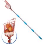 Cueilleur de fruits réglable, panier profond pratique pour la cueillette des fruits, 262 cm