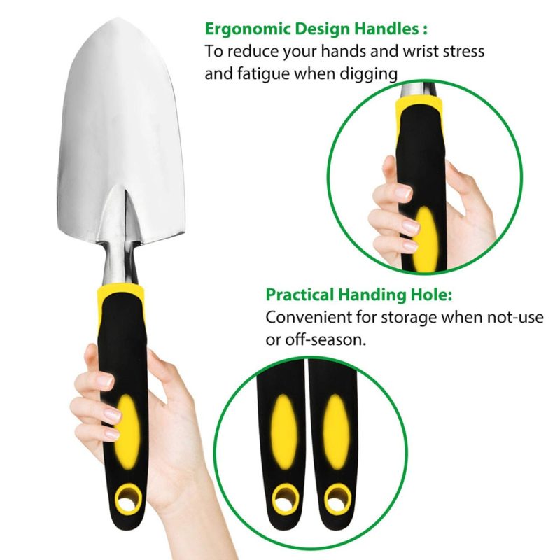 Ensemble d'outils de jardin avec gants de jardinage pour le désherbage, 4 pièces – Image 4