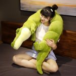 Peluche géante coussin crocodile, doux et confortable, de 80 à 180 cm – Image 4