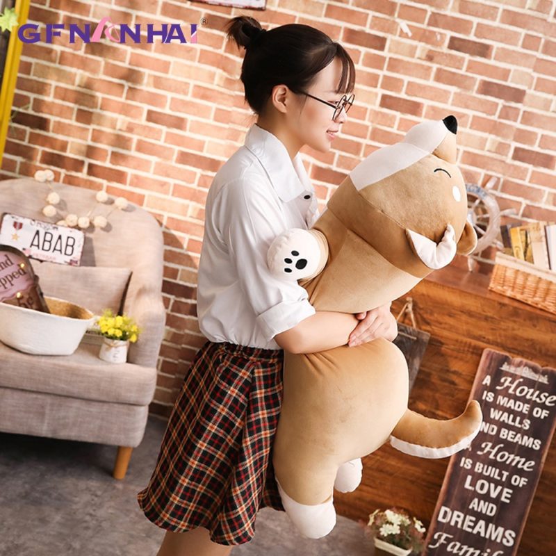 Peluche géante chien Shiba Inu, de 80 à 100 cm – Image 5