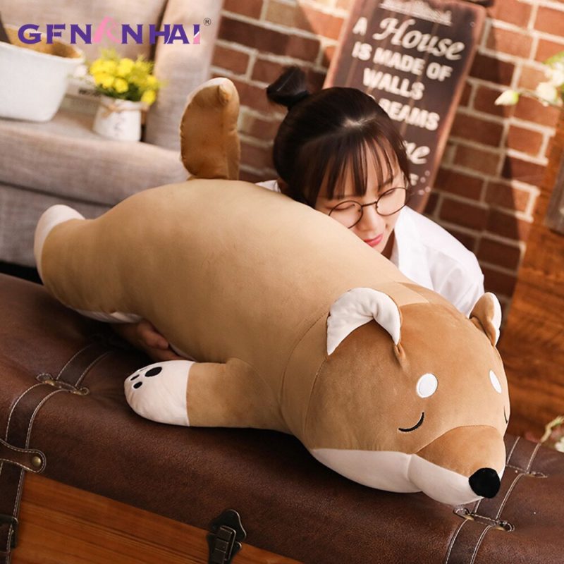 Peluche géante chien Shiba Inu, de 80 à 100 cm – Image 6