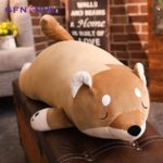 Peluche géante chien Shiba Inu, de 80 à 100 cm