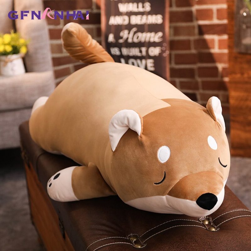 Peluche géante chien Shiba Inu, de 80 à 100 cm – Image 1