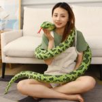 Peluche géante serpent python, de 200 à 300 cm