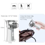 Inhalateur de vapeur portable, nébuliseur ultrasonique  silencieux pour l'asthme, équipement médical pour enfant et adulte – Image 4