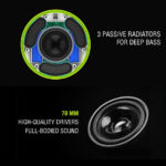 Enceinte Bluetooth portable, étanche IPX7, avec fonction flottante, sans fil, caisson de basses – Image 6
