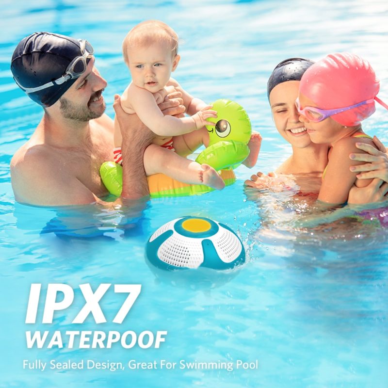 Enceinte Bluetooth 5.0 portable, étanche IPX7, flottant, sans fil, pour l'extérieur, caisson de basses – Image 2