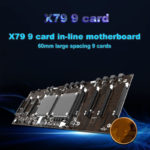 Carte mère minière, 9 GPU, DDR3, 2 x LGA 2011, faible consommation d’énergie, ETH – Image 6