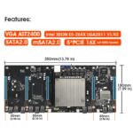 Carte mère minière, 5 GPU, DDR3, LGA2011, faible consommation d’énergie, Ethereum – Image 3