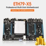 Carte mère minière, 5 GPU, DDR3, LGA2011, faible consommation d’énergie, Ethereum – Image 2