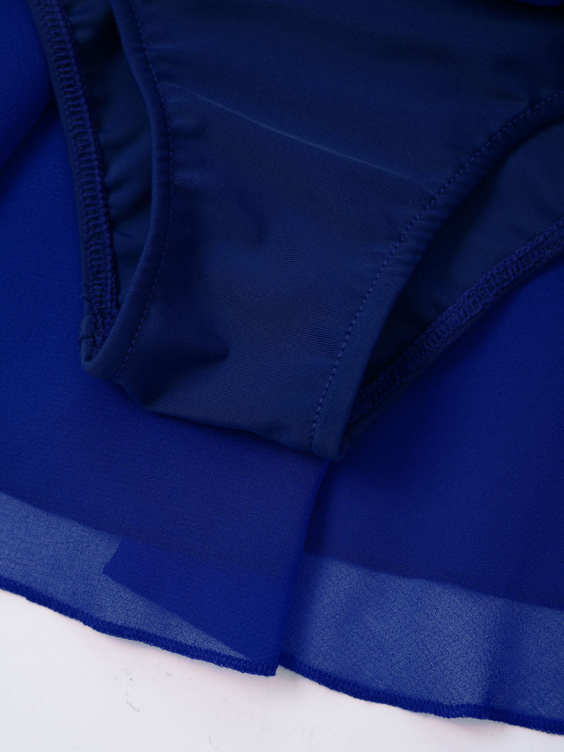 Costume de patinage artistique, danse lyrique pour enfant, strass brillant – Image 8