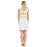 Robe Léotard de danse en mousseline, asymétrique sans manches – Image 3