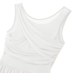Robe Léotard de danse en mousseline, asymétrique sans manches – Image 7