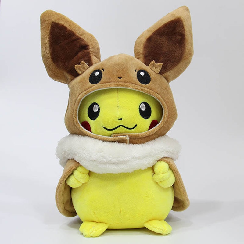 Peluche géante Pikachu jaune 45 cm