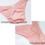 5 culottes brésiliennes en maille en forme de V, sous-vêtements scintillants, taille basse – Image 5