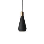 Suspension de style moderne et minimaliste en fer noir, GU10, 5W