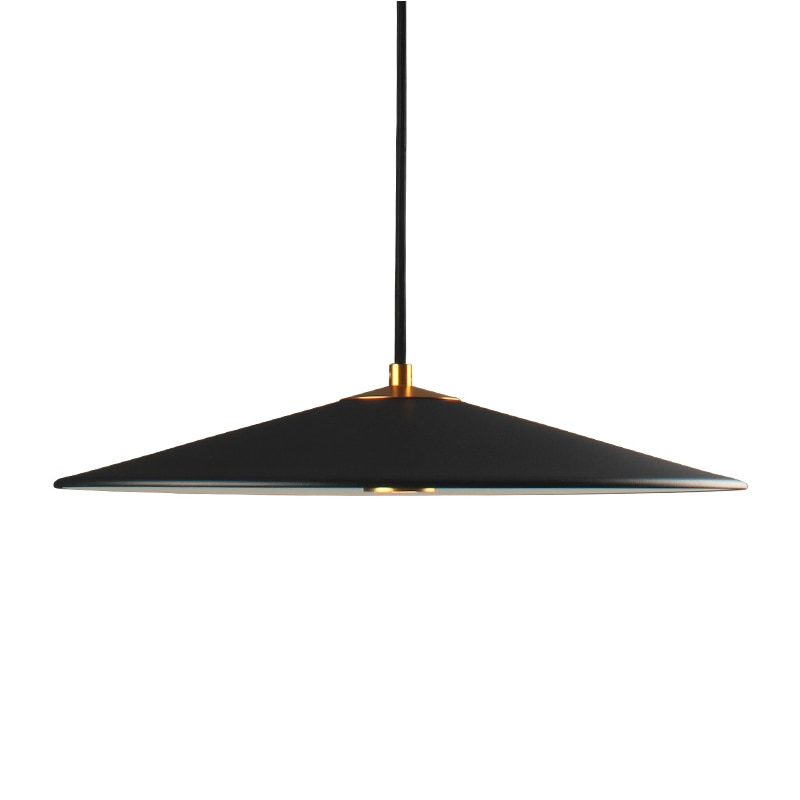 Suspension LED moderne et minimaliste, diamètre 40cm, 12W, noir