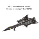 Blocs de construction d'avion de reconnaissance, Blackbird SR-71, compatible LEGO – Image 5