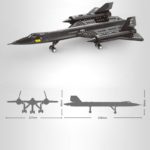 Blocs de construction d'avion de reconnaissance, Blackbird SR-71, compatible LEGO – Image 6