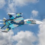 Blocs de construction d'avion de combat, Su-27, grande taille, compatible LEGO – Image 2