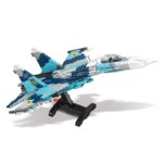 Blocs de construction d'avion de combat, Su-27, grande taille, compatible LEGO – Image 4