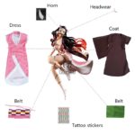 Costume de cosplay, Demon Slayer, Kimetsu no Yaiba, Kamado Nezuko – Image 5