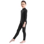 Combinaison de danse à manches longues pour enfant, fermeture éclair, Catsuit – Image 5