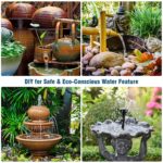 Ensemble de fontaine solaire, 2.5W 700L/H, 12 buses à double couche – Image 2