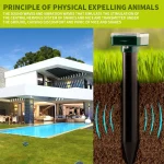 Répulsif solaire à ultrasons contre rats et taupes, 2 à 8 pièces – Image 5