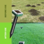 Répulsif solaire à ultrasons contre rats et taupes, 2 à 8 pièces – Image 2