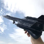 Blocs de construction d'avion de reconnaissance, Blackbird SR-71, compatible LEGO – Image 4