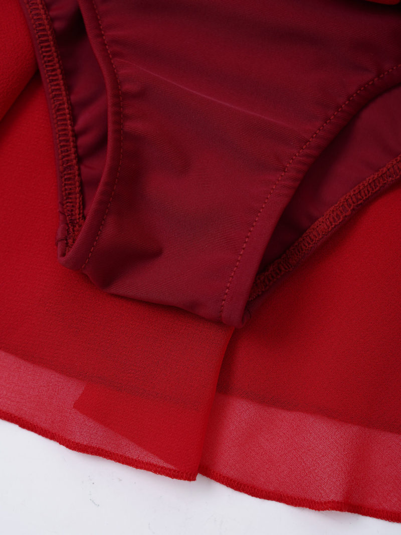 Costume de patinage artistique, danse lyrique pour enfant, strass brillant – Image 11